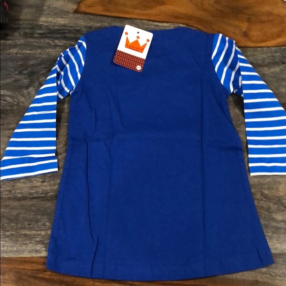 NWT BALLOON BIRD BLUE DRESS w/ HEADBAND - Picture 3 of 3